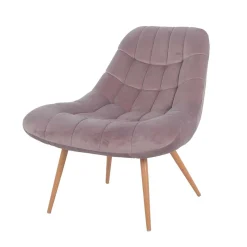 Wohnen Moderner TV Sessel in Rosa Samtstoff - Montreal