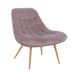 Wohnen Moderner TV Sessel in Rosa Samtstoff - Montreal