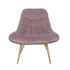 Wohnen Moderner TV Sessel in Rosa Samtstoff - Montreal