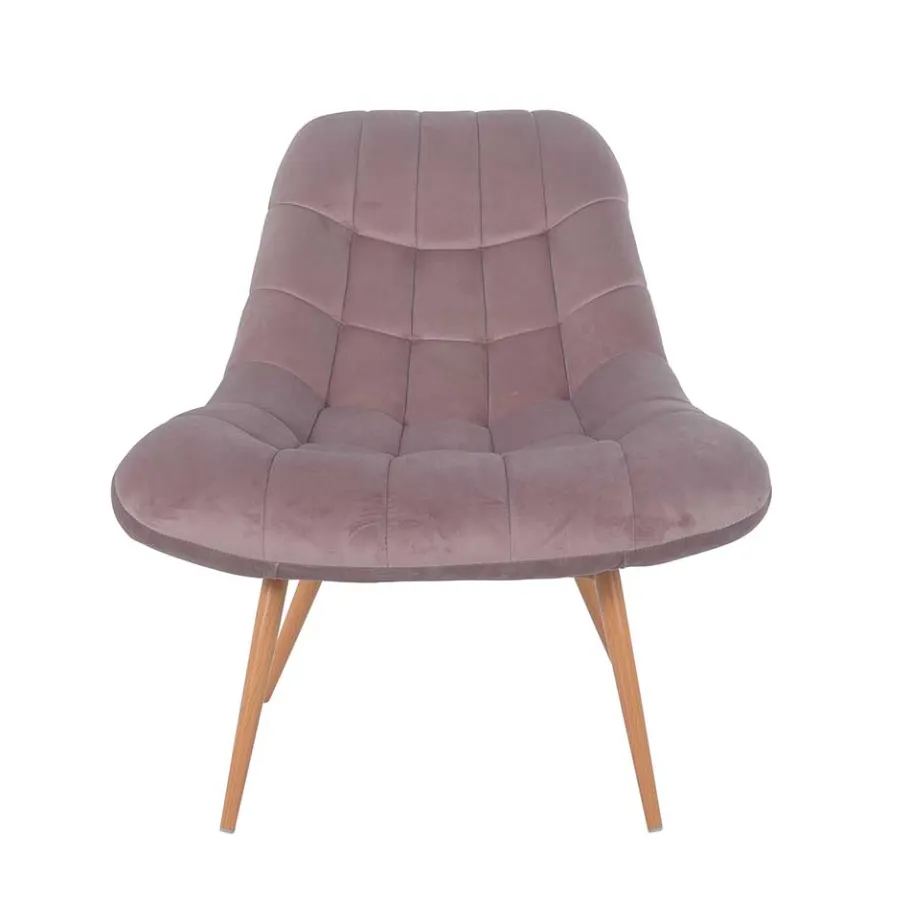 Wohnen Moderner TV Sessel in Rosa Samtstoff - Montreal