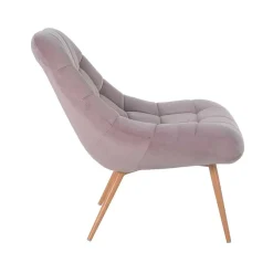Wohnen Moderner TV Sessel in Rosa Samtstoff - Montreal