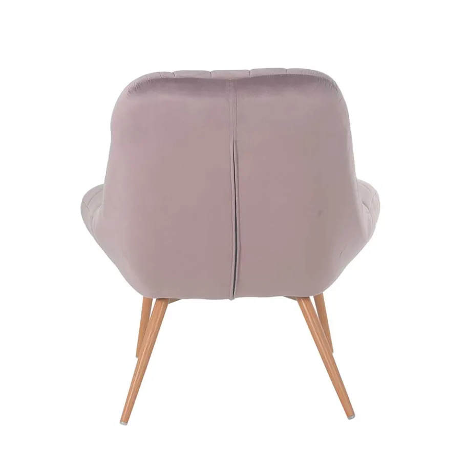 Wohnen Moderner TV Sessel in Rosa Samtstoff - Montreal