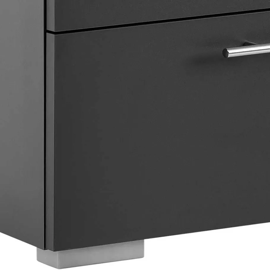 Best Wohnen Moderner Waschbecken Unterschran in Anthrazit - Cosminaro