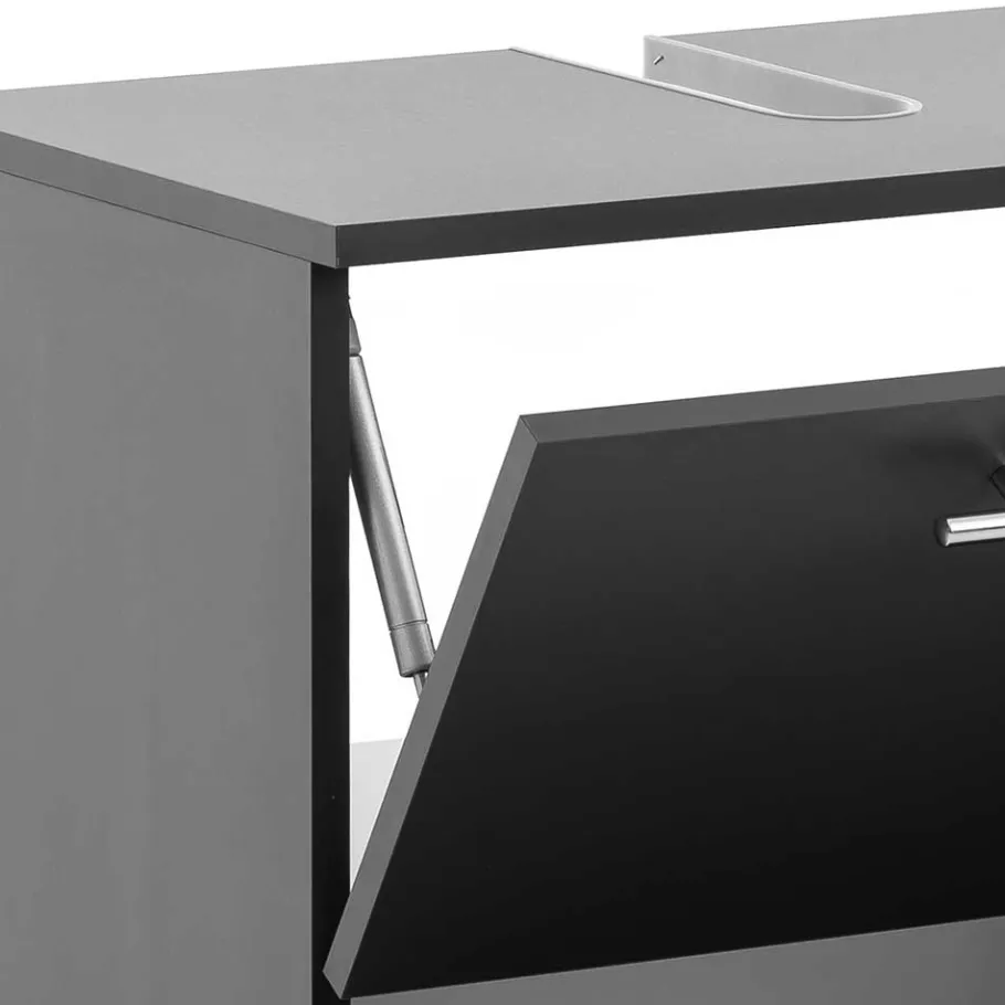 Best Wohnen Moderner Waschbecken Unterschran in Anthrazit - Cosminaro