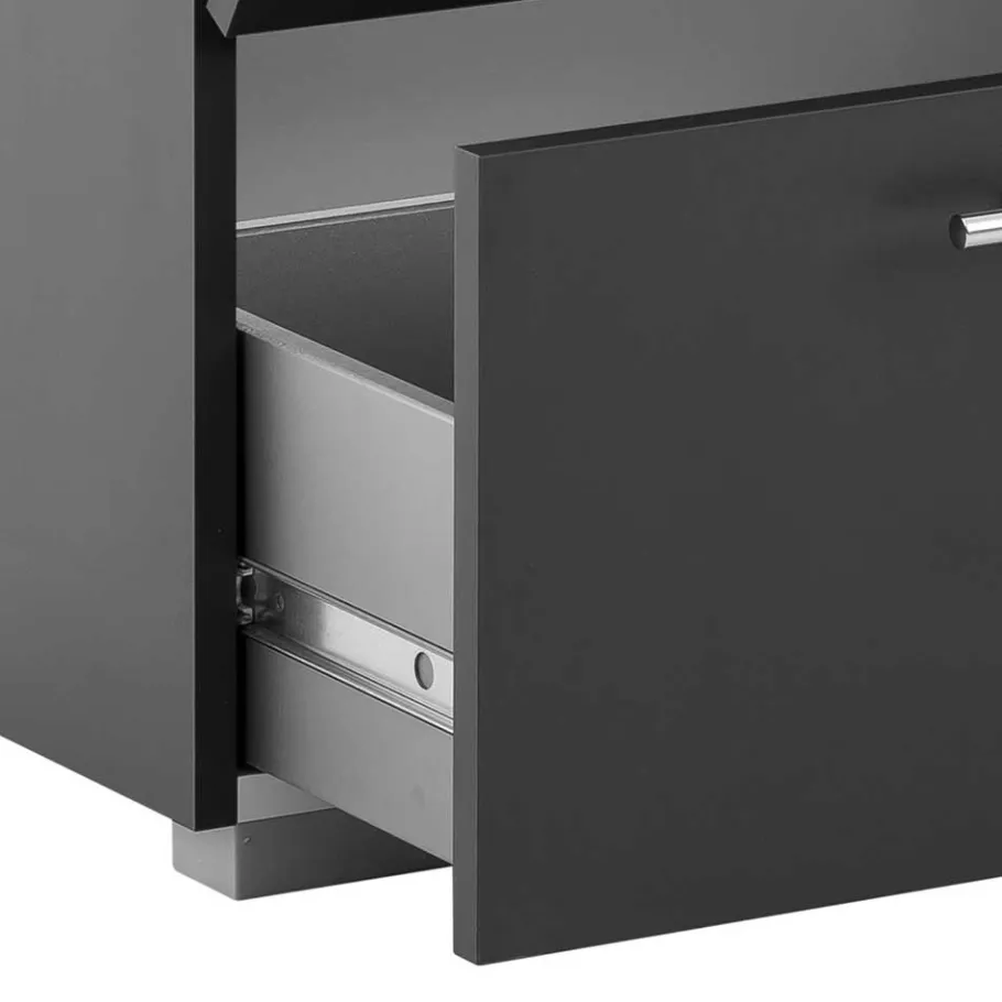 Best Wohnen Moderner Waschbecken Unterschran in Anthrazit - Cosminaro