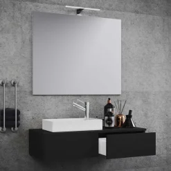 Clearance Wohnen Moderner Waschtisch & Badspiegel - Balisca (zweiteilig)