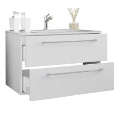 Best Wohnen Modernes Badezimmer in Weiß - Ipsum (vierteilig)