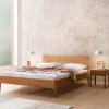 Discount Wohnen Modernes Bett aus Echtholz Wildeiche - Maaref