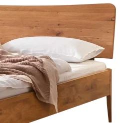 Discount Wohnen Modernes Bett aus Echtholz Wildeiche - Maaref
