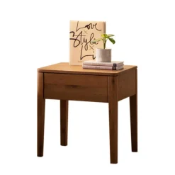 Discount Wohnen Modernes Bett aus Echtholz Wildeiche - Maaref