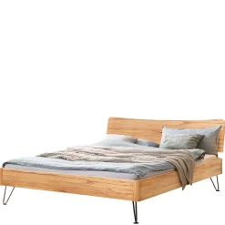 Best Wohnen Modernes Bett aus Wildbuche und Metall - Sunil