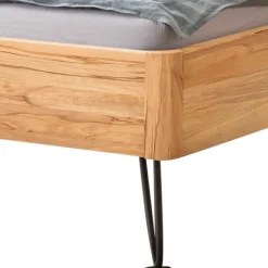 Best Wohnen Modernes Bett aus Wildbuche und Metall - Sunil