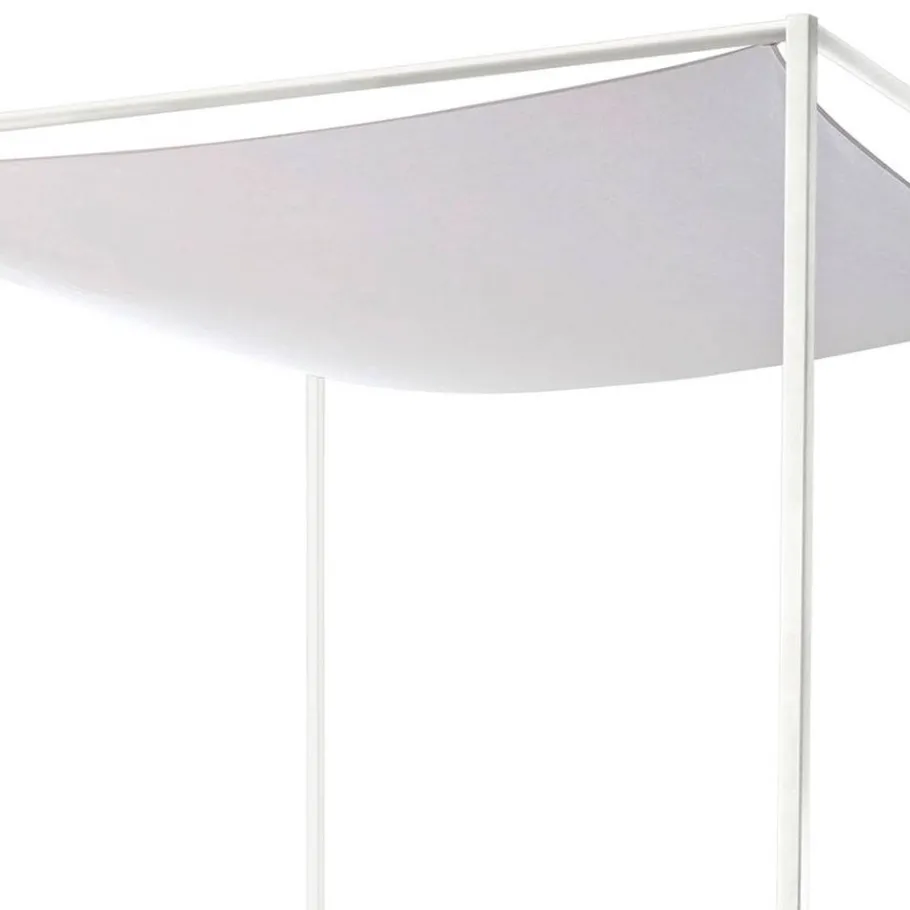 Sale Wohnen Modernes Himmelbett in Eiche Bianco & Weiß - Blackbeard