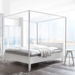 Wohnen Modernes Himmelbett in Weiß - River