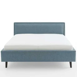 Best Wohnen Modernes Polsterbett in Blaugrau Stoff - Sunhide