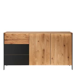 Best Wohnen Modernes Sideboard in Wildeiche und Anthrazit - Claas