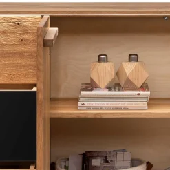 Best Wohnen Modernes Sideboard in Wildeiche und Anthrazit - Claas