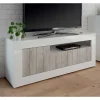 Clearance Wohnen Modernes TV Lowboard mit Fach & 3 Türen - Merenda