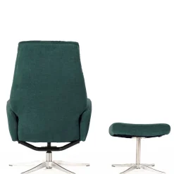Best Wohnen Modernes TV Sessel Set mit Fußhocker - Trapani (zweiteilig)