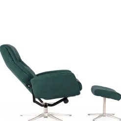 Best Wohnen Modernes TV Sessel Set mit Fußhocker - Trapani (zweiteilig)