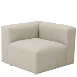 Discount Wohnen Modulsofa Eckelement in Cremeweiß - Tembreno