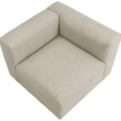 Discount Wohnen Modulsofa Eckelement in Cremeweiß - Tembreno