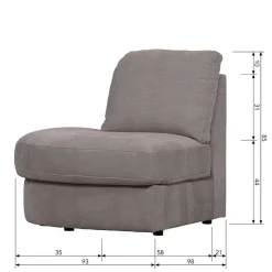 Wohnen Modulsofa Kombi aus zwei Elementen - Gregg