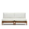 Clearance Wohnen Modulsofa Teak aus zwei Elementen - Palm