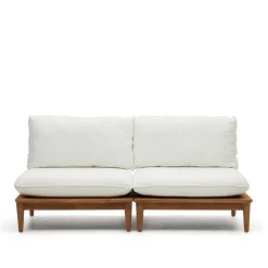 Clearance Wohnen Modulsofa Teak aus zwei Elementen - Palm