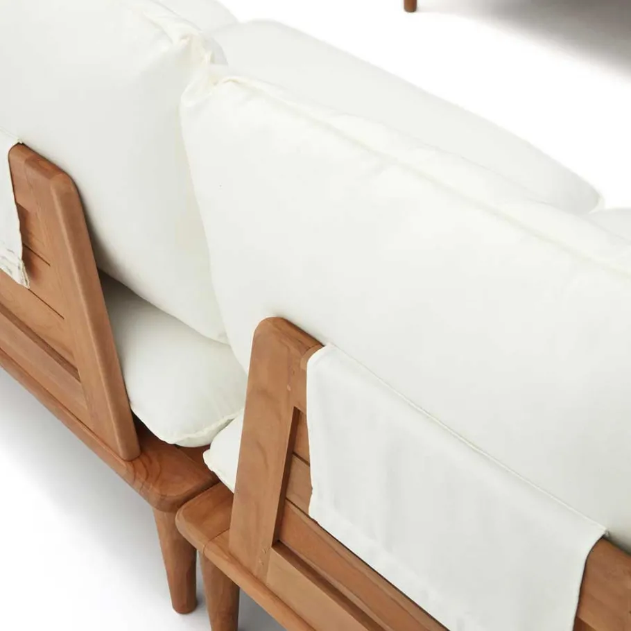Clearance Wohnen Modulsofa Teak aus zwei Elementen - Palm