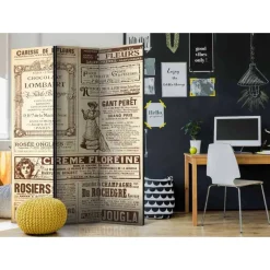 Wohnen Motivdruck Paravent Vintage Werbung - Radojan