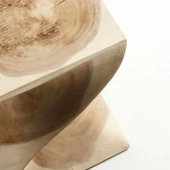 Clearance Wohnen Mungur Holz Beistelltisch im Sanduhr Design - Topherus