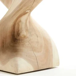 Clearance Wohnen Mungur Holz Beistelltisch im Sanduhr Design - Topherus