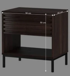 Sale Wohnen Nachtkonsole in Walnuss Holzoptik - Teleska