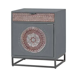 Hot Wohnen Nachtschrank - dekorativ mit Mandala - Mesusco