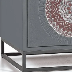 Hot Wohnen Nachtschrank - dekorativ mit Mandala - Mesusco
