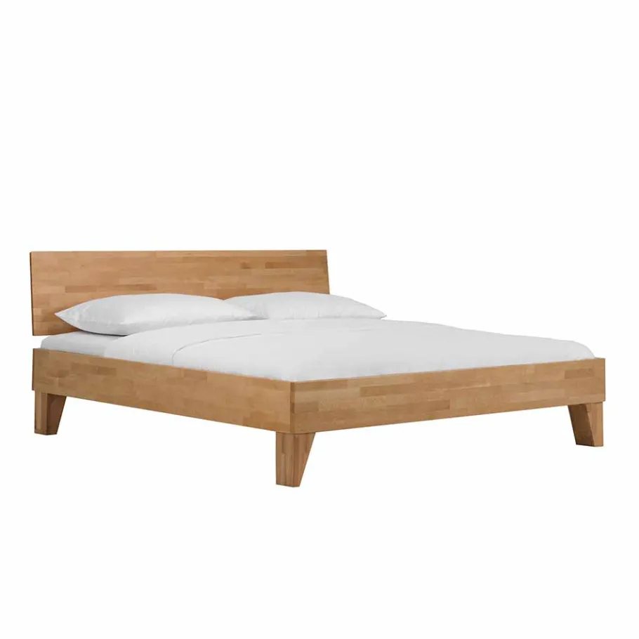 New Wohnen Natürliches Holzbett Jessen z.B. als Einzelbett