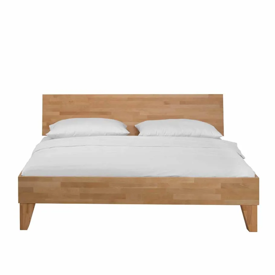 New Wohnen Natürliches Holzbett Jessen z.B. als Einzelbett
