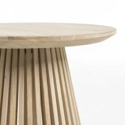 Clearance Wohnen Naturbelassener Designtisch aus Teakholz - Trainy