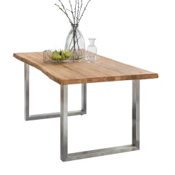 Sale Wohnen Naturkanten Eichentisch im Loft Stil - Piacenza