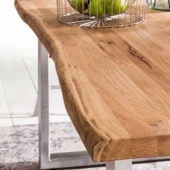 Sale Wohnen Naturkanten Eichentisch im Loft Stil - Piacenza