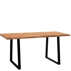 Clearance Wohnen Naturkanten-Tisch mit Trapezbeinen - Captain