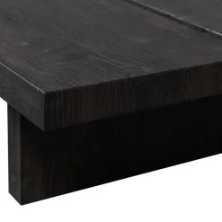 Best Wohnen Niedriger Couchtisch in Dunkelbraun Holzoptik - Rosiblo