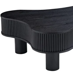 Hot Wohnen Niedriger Design-Couchtisch in Schwarz - Hiloria