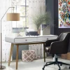 Online Wohnen Nordic Chic Schreibtisch zweifarbiges MDF - Kolreva