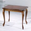 Outlet Wohnen Nussbaum Furnier Beistelltisch Luvretto italienisches Design