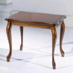 Outlet Wohnen Nussbaum Furnier Beistelltisch Luvretto italienisches Design