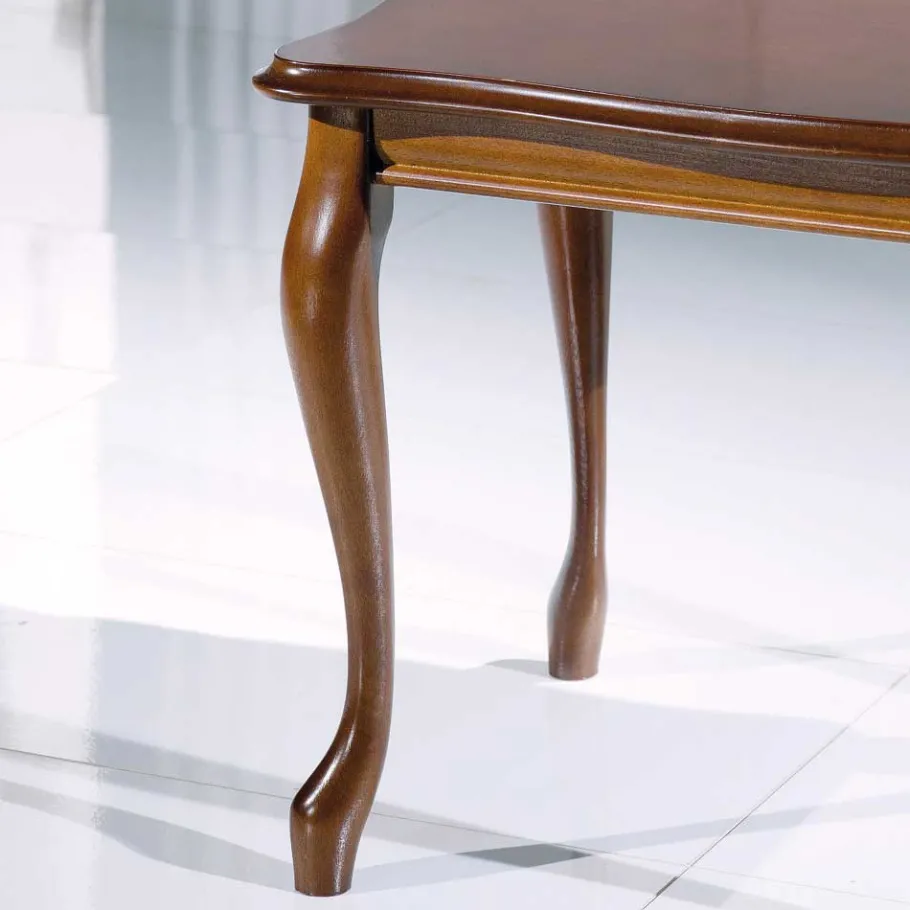 Outlet Wohnen Nussbaum Furnier Beistelltisch Luvretto italienisches Design