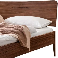 Best Wohnen Nussbaum Holzbett für zwei Personen - Lerchona