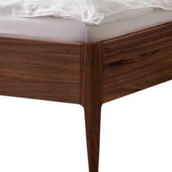 Best Wohnen Nussbaum Holzbett für zwei Personen - Lerchona